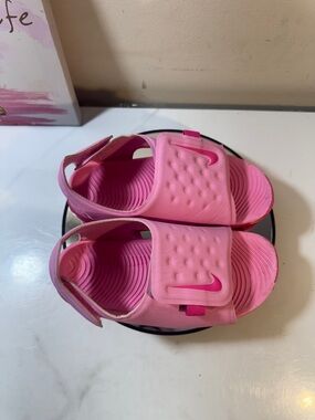 Nike Kids Pink Sunray Adjust 5 Sandal Style# AJ9077-601 - Girls Size 10C